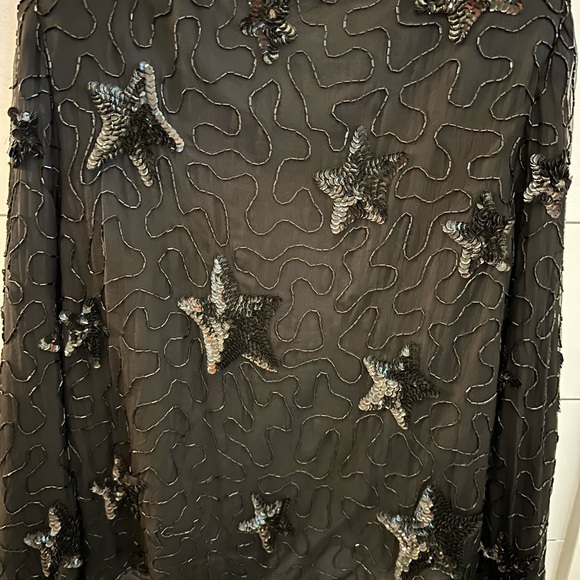 VINTAGE Y2K FELICITY PXL silk beaded woman evening party old money luxury jacket - Picture 12 of 13